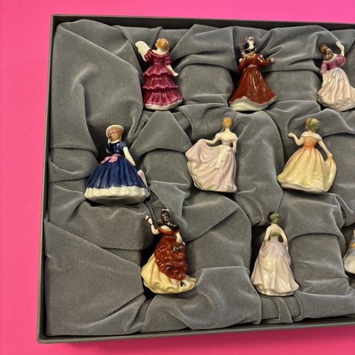 Royal Doulton 2002 Set TINY PRETTY LADIES Mini 2.5” Porcelain Figurines VINTAGE - Picture 14 of 21