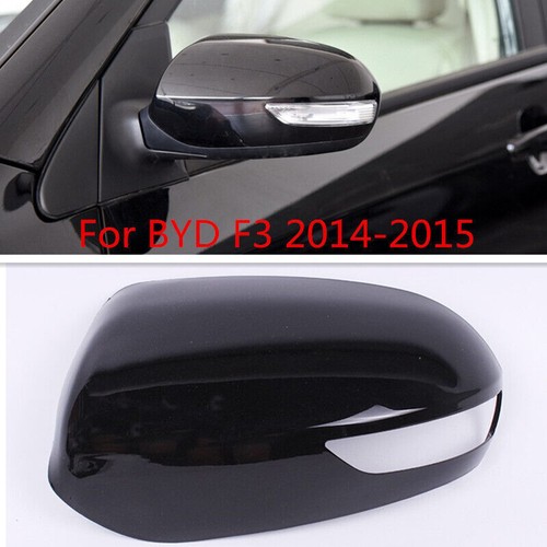 Black Left Side Rearview Door Side Mirror Shell Cover Cap For BYD F3 2014-2015 - Picture 1 of 6