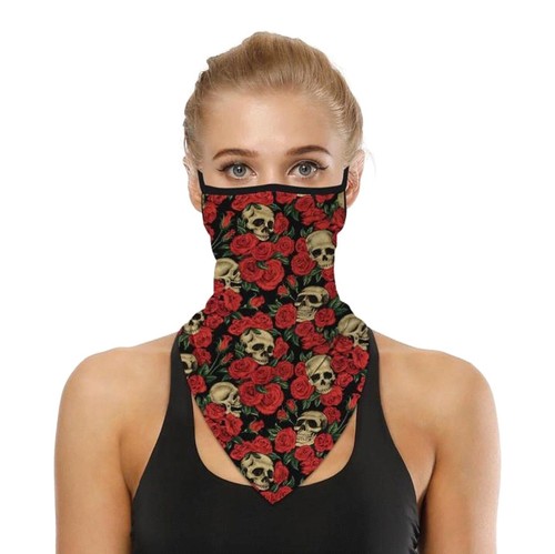 FACE MASK SCARF BANDANA BREATHABLE WASHABLE CHIFFON NECK GAITER BALACLAVA SNOOD  - Picture 48 of 298