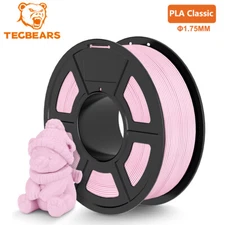 TECBEARS PLA Classic 3D Printer Filament 600mm/s New PLA 1.75mm 1KG Sakura Pink