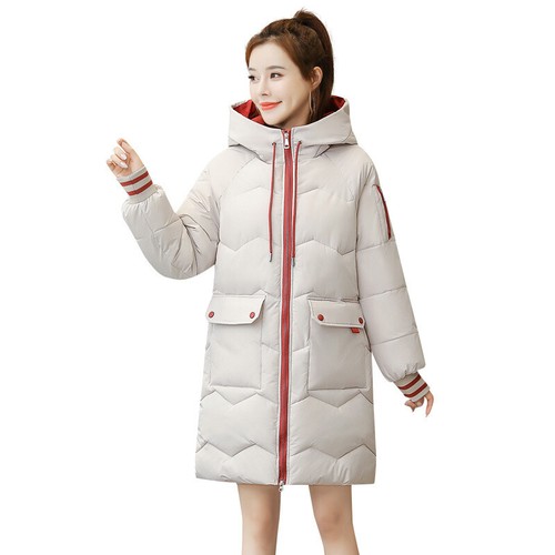 Padded Clothes Women's Medium and Long Winter Coat Thickened Padded Jacket Warm - Bild 5 von 28