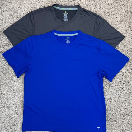 Lot of 2 NordicTrack T-Shirts NT Dri Athletic Men L Gray Blue Wicking Activewear - Picture 13 of 13
