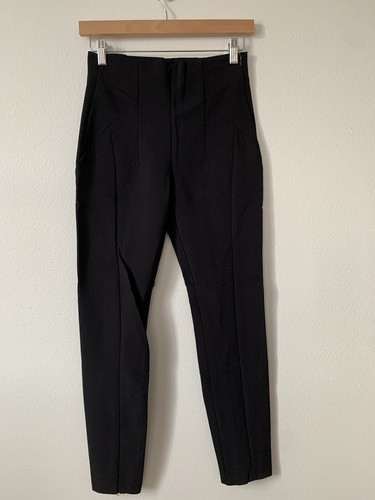 Zara Woman High Waist Riding SAM Pant XS Chic City Horse Girl Capsule SPAIN Zip