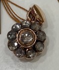 Antique Very Old 8K Yellow Gold Diamond & 2,10 Carat Ultra Nice