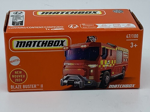BLAZE BUSTER II Feuerwehr Löschzug Matchbox Neuheit 2024 BOX 164 NEU ungeöffnet
