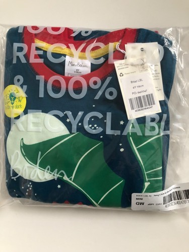 NWT Mini Boden Snug Glow-In-The-Dark Pajamas - Picture 7 of 8