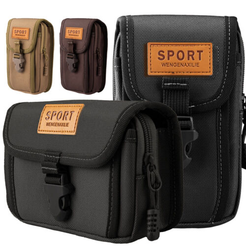 Cell Phone Belt Holster Loop Pack Bag Pu Leather Pouch Wallet Case Waist Cover