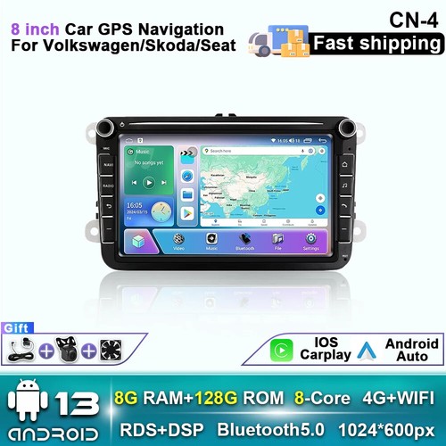 For VW Volkswagen Caddy EOS Jetta Skoda CarPlay Car Radio Multimedia Player GPS - Picture 26 of 26