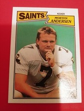 1987 Topps Morten Andersen #277 New Orleans Saints
