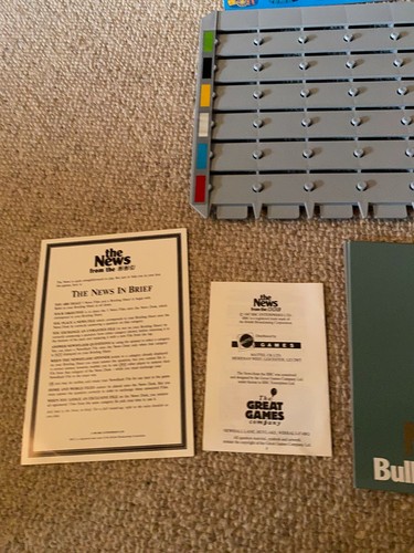Vintage Mattel Games THE NEWS FROM THE BBC Board Game Complete  1987 - Picture 9 of 10
