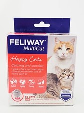 Feliway Multicat Plug In Diffuser Starter Kit Happy Cats Calming Refill BB3/27