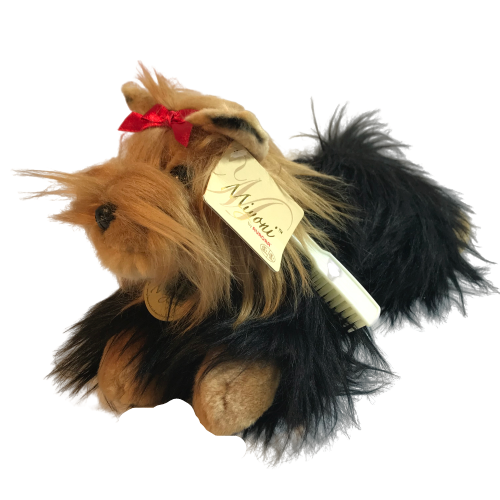 Miyoni By Aurora Yorkshire Terrier Plush Stuffed Animal Tags attached Brush - Picture 1 of 10