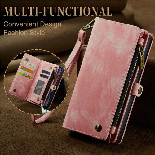 For iPhone 16e/15/14/13/12/11 Pro Max Magnet Cover Removable Leather Wallet Case - Picture 71 of 75