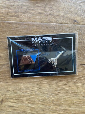 Mass Effect Andromeda Video Game 2 Pin Button Pre-order Bonus Set BRAND NEW
