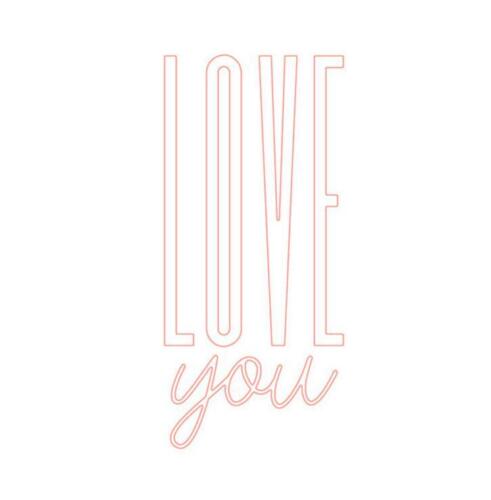 Love You Word Dies Metal Cutting Die Card Making Scrapbooking Embossing Stencil - Picture 2 of 5