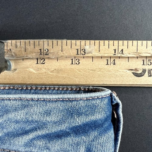 American Eagle Jeans Women 27x30 Super High Rise Flare Blue Stretch Denim No Tag - Picture 22 of 22