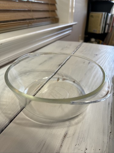 Vintage Glasbake #J512- 1 1/2 Qt. Round Clear Casserole Baking Dish - Picture 5 of 9