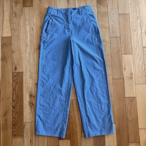 Wilfred Free Aritzia Womens Sky Blue Wide Leg High Rise Pants Size 8 - Picture 1 of 10