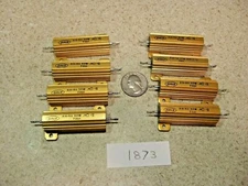 Lot of (8) Dale RH-50 .9 Ohm 50W 1% Chassis Mount Resistors - New!