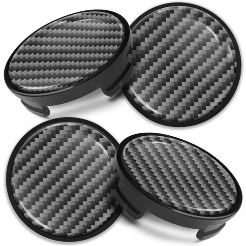 Kompatibel mit Ford Radnabenkappen Alu Nabe Center Emblem 54mm Carbon Design - Bild 1 von 5