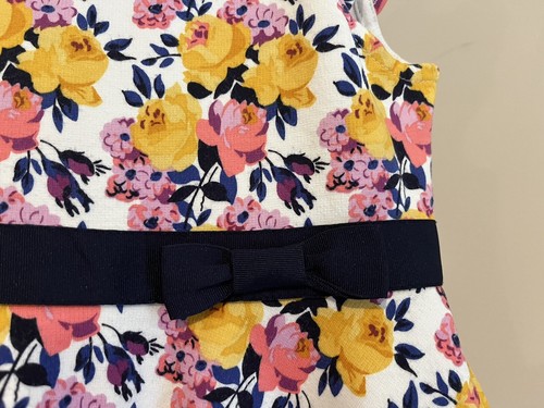 Janie and Jack Girls Sleeveless Floral Ruffle Dress Flare 5 - Picture 2 of 7