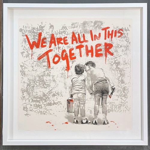 Mr. Brainwash “In This Together” RED - Edition Of 75 print