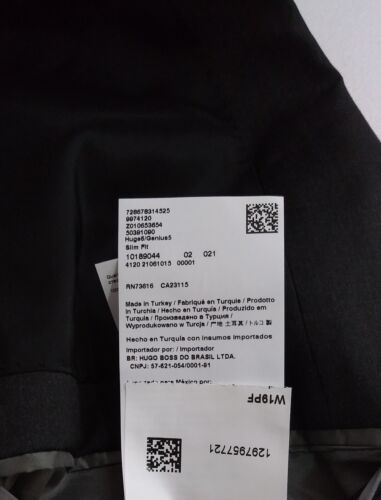 NEW Hugo Boss Trabaldo Togna 1840 Super 120 Two Piece Gray Wool Suit 40S 34X31.5 - Picture 14 of 18
