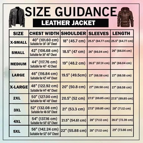 Leather jacket - Leather Jacket for Mens - Picture 7 of 8