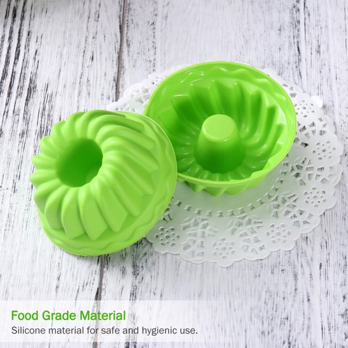 12PCS Silicone Round Chiffon Cake Mold Silicone Chiffon Dessert Baking Tool - Bild 8 von 10