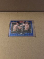 2025 Topps Chrome UFC Geometric Blue Refractor Dricus Du Plessis 77/99