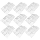 50 Pcs Plastic Clothes Cover Suit Dust Protector for Wardrobe Storage