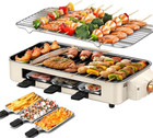 Electric Smokeless Indoor Grill, Non-Stick Cooking Removable Plate, Portable Kor