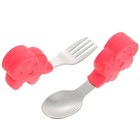 Baby Cutlery Kids Dinnerware Set Stainless Steel Learning Tableware