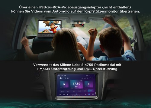 A501+ Für VW GOLF 6 POLO Passat Touran Autoradio 9" Android 13 Auto Navi CarPlay - Bild 15 von 23
