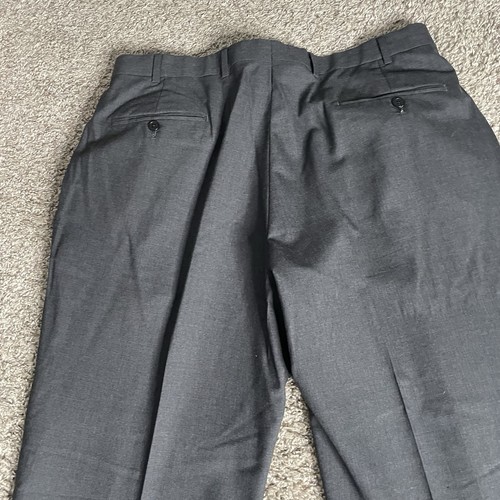 Pantalones de vestir Brooks Brothers 346 para hombre 36x30 plisados de lana clásicos con puños - Imagen 5 de 10