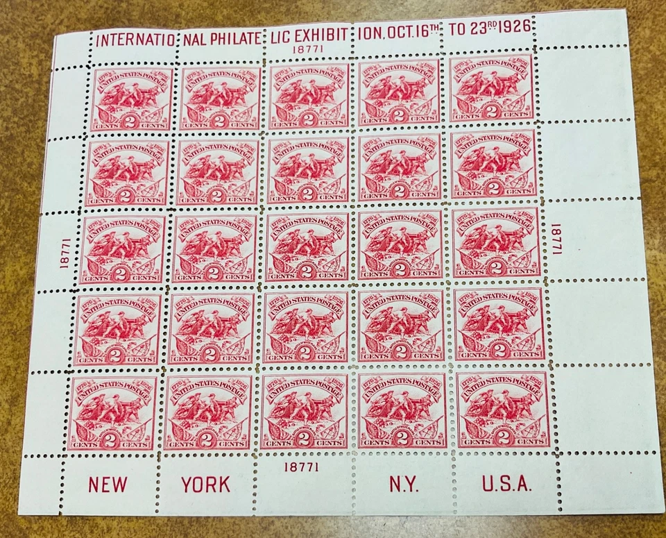 630 Como Nuevo XF NH 2¢ - Hoja de recuerdo White Plains - goma bonita bien centrada. Foto 2 de 4