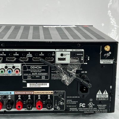 Denon AVR-X2500H 7.2ch AV Receiver Dolby Atmos FOR PARTS | eBay