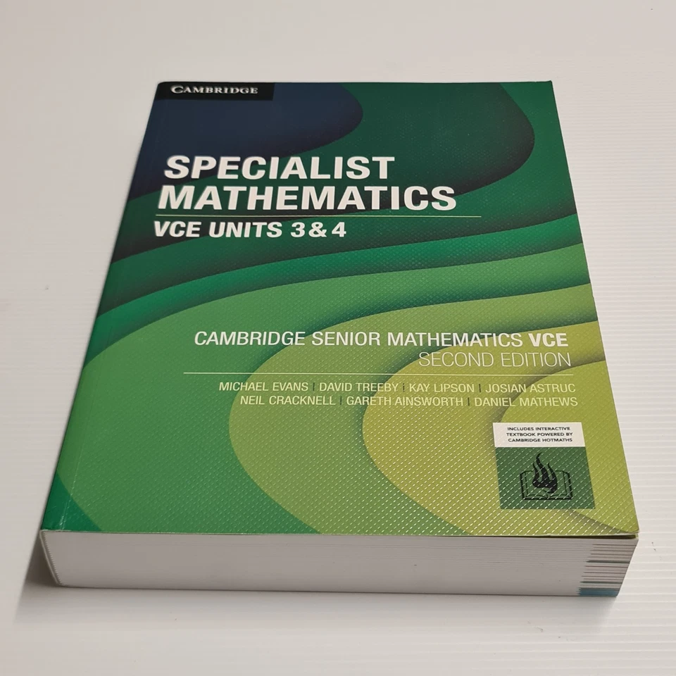 Specialist Mathematics VCE Units 3 & 4, Cambridge Senior Mathematics 2nd Edition - Image 2 of 4