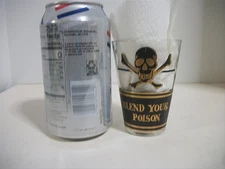 Vtg Georges Briard  Name Your Poison Blend Your Poison 6 Ounce Glass Barware MCM