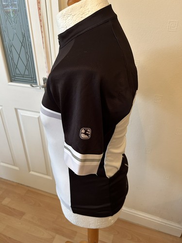 Giordana Kurzarm Radtrikot Full Zip Black & White Gr. M Medium - Bild 2 von 4