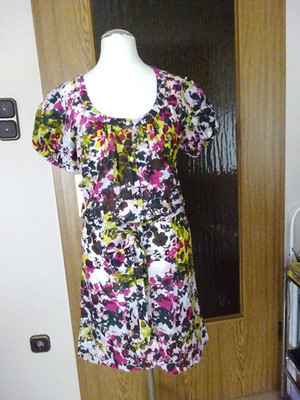Zero leichtes Kleid Gr. 36 NEU ungetragen Tunika mit Bindegürtel