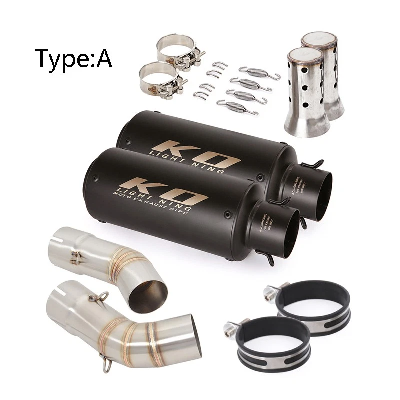 Средняя выхлопная соединительная труба наконечник глушителя для мотоцикла Ducati 848 1098 1198 51 мм - Изображение 4 из 4