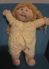 Vtg Cabbage Patch Kids ‘82 Sandy Blonde Hair-Blue Eyes- Yellow Clothing No Shoes