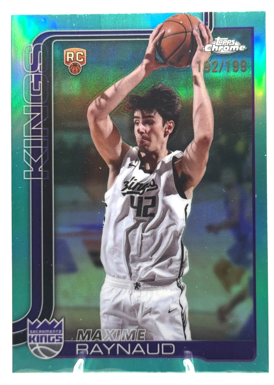 2025 Topps Chrome Maxime Raynaud #293 Aqua Refractor /199 Rookie Rc