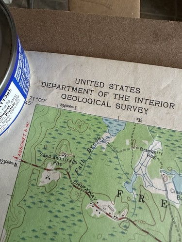 Mapa de colección nuevo Bedford Mass North 1964 carta náutica cuadrilátero 22" x 27" - Imagen 8 de 13