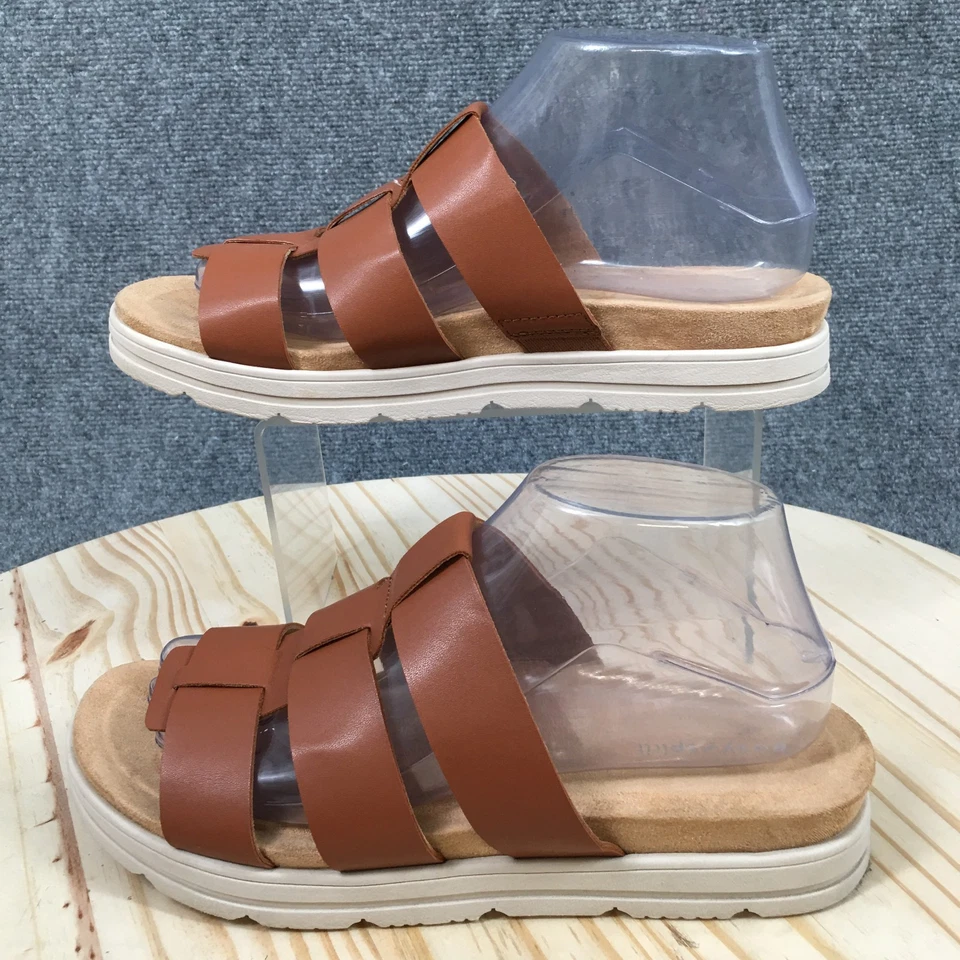 Sandalias Easy Spirit para mujer 8,5 M Salana 3 extensiones marrón imitación cuero informales abiertas Foto 2 de 4