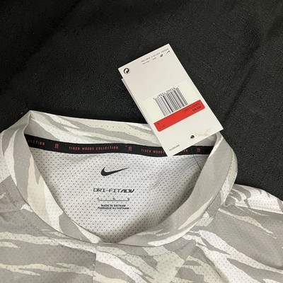 Nike Tiger Woods ADV x Malbon Tiger Camo Blade Polo White Photon