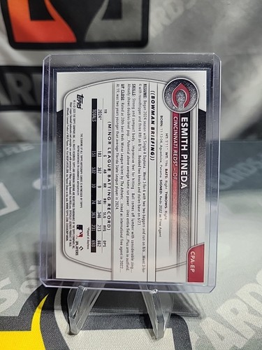 2025 Bowman Esmith Pineda 1st Bowman Chrome Auto #CPA-EP Autograph - Picture 2 of 2