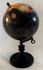 Better Homes and Gardens Geographic Globe Decorative Table Top Black 9" X 5.5"