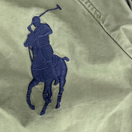 POLO RALPH LAUREN Military Jacket Kids 10-12 Army Green Big Pony Cotton Blend - Picture 2 of 11